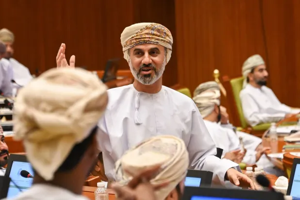 خالد بن هلال المعولي رئيس مجلس الشورى العماني بعد انتخابه للمرة الرابعة (العمانية)