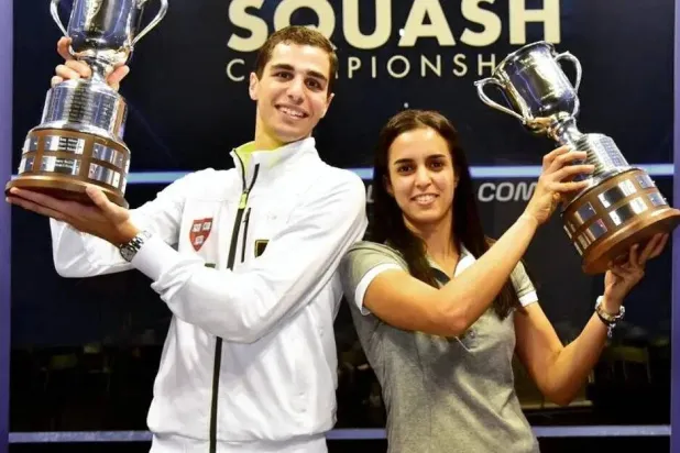 جانب من تتويج نور الطيب في ماليزيا (الاتحاد الدولي للإسكواش)