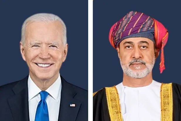 السلطان هيثم بن طارق والرئيس جو بايدن (الخارجية العمانية)