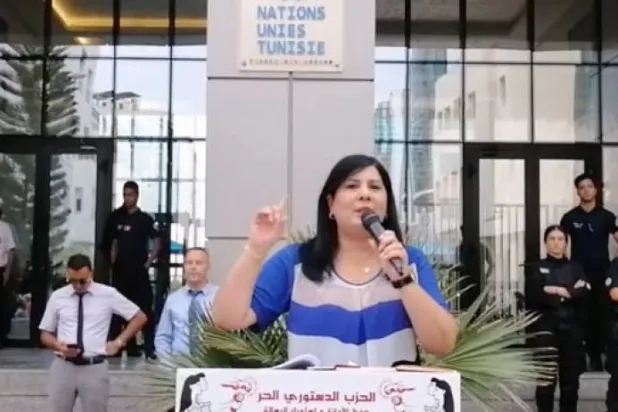 المعارضة عبير موسي تواجه عقوبة الإعدام في 3 تهم خطيرة (أ.ف.ب)