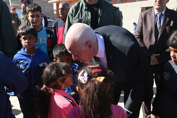 سعيد خلال زيارته الأخيرة إلى جنوب تونس (موقع رئاسة الجمهورية)