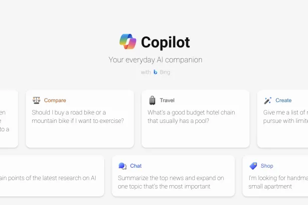 مايكروسوفت تعيد تسمية «Bing Chat» إلى «Copilot» وبصفحة منفصلة (مايكروسوفت)