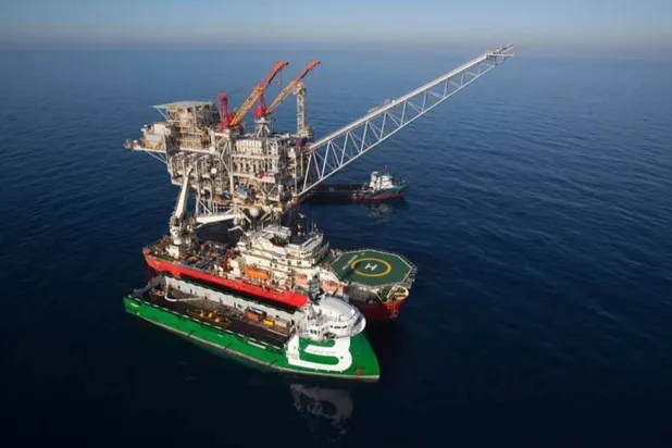 The Tamar gas platform off the coast of Israel. (Chevron) 