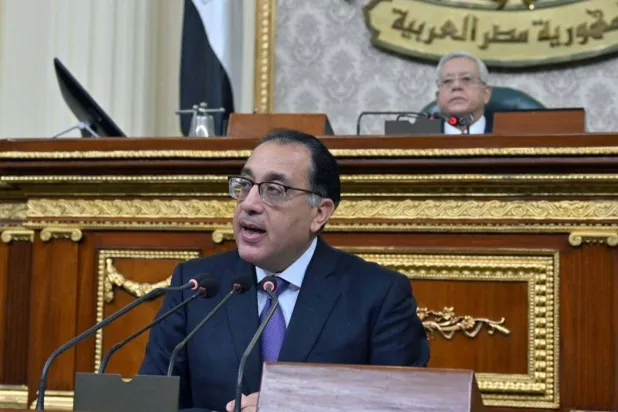 Egyptian Prime Minister Mostafa Madbouly speaks before parliament. (Egyptian government) 