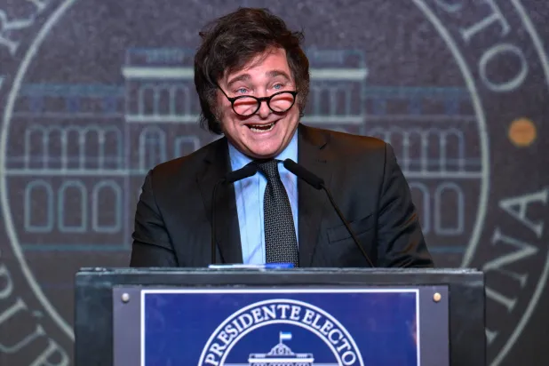 الرئيس الأرجنتيني المنتخب خافيير ميلي (أ.ف.ب)