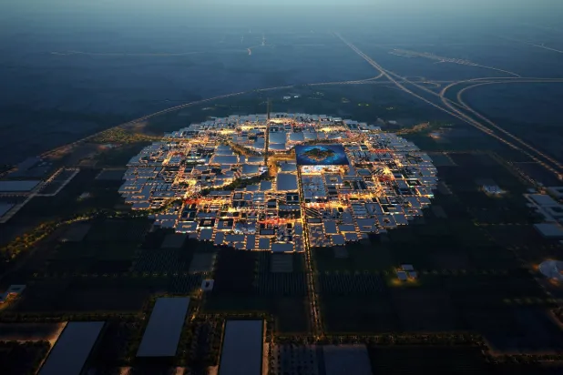 جرى تصميم أجنحة المعرض المقدّر عددها بـ226 جناحاً ضمن تصميم يشبه الكرة الأرضية (الهيئة الملكية لمدينة الرياض)