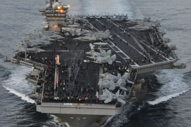 

ناو هواپیمابر آمریکایی آیزنهاور (خبرگزاری فرانسه)