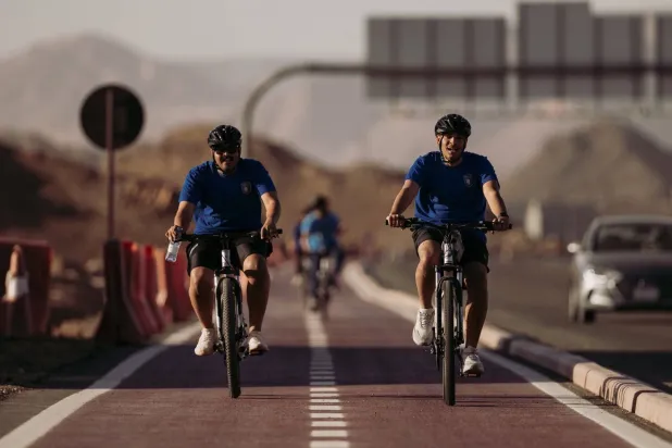 مسار الدراجات الهوائية يضم 200 متسابق في محافظة العُلا (الهيئة الملكية لمحافظة العُلا)