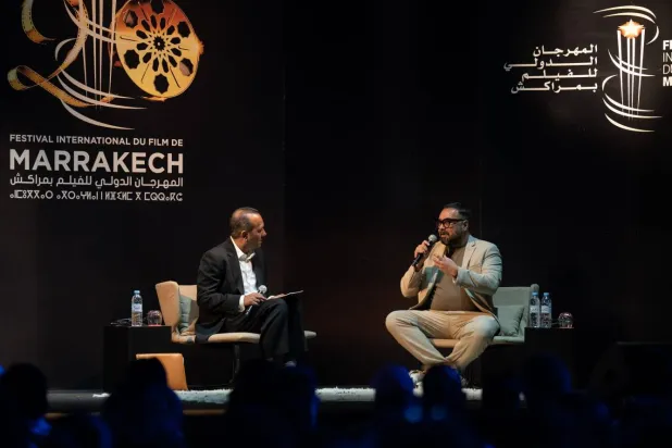 المخرج الهندي أنوراغ كاشياب في فقرته الحوارية (الجهة المنظمة)