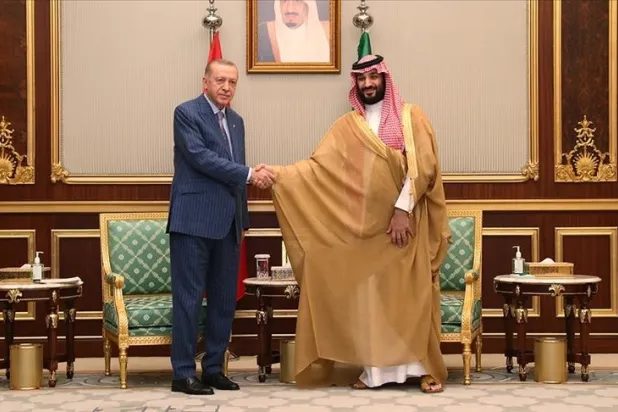 Cumhurbaşkanı Erdoğan, Suudi Arabistan Veliaht Prensi Muhammed Bin Selman ile görüştü