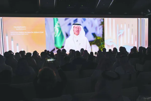 
وزير الطاقة في كلمة له في افتتاح منتدى «مبادرة السعودية الخضراء» (موقع وزارة الطاقة على «إكس»)