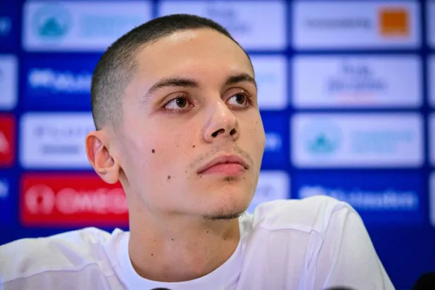 ديفيد بوبوفيتشي نجم السباحة الروماني (أ.ف.ب)