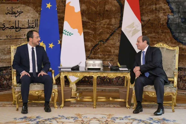  السيسي التقى نظيره القبرصي نيكوس خريستودوليدس في القاهرة (الرئاسة المصرية)