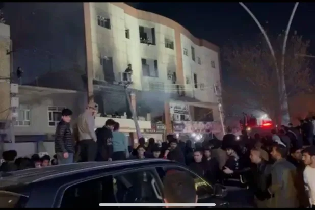 صورة من موقع الحريق (وكالة الأنباء العراقية)