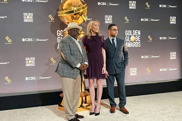 سيدريك ذا إنترتينر وهيلين هوهن وويلمر فالديراما يحضرون إعلان الترشيحات لجوائز غولدن غلوب (أ.ف.ب)