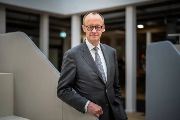 فريدريش ميرتز زعيم حزب «الاتحاد المسيحي الديمقراطي» في ألمانيا (د.ب.أ)