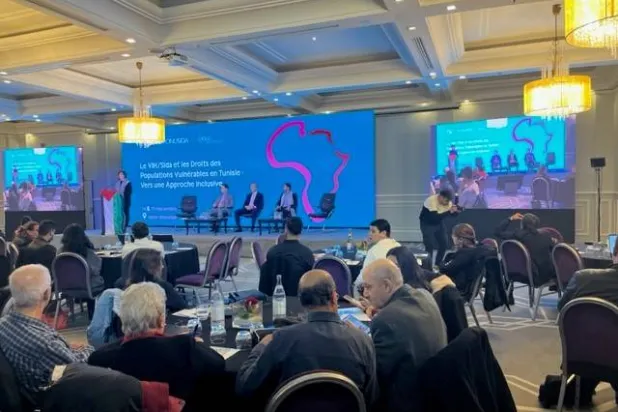 أرنو بيرال رئيس بعثة الأمم المتحدة بتونس خلال افتتاحه للمؤتمر الأممي الأمني الدولي (الشرق الأوسط)