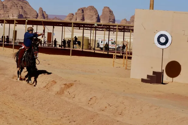 جانب من منافسات كأس العالم من على ظهر الخيل (واس)