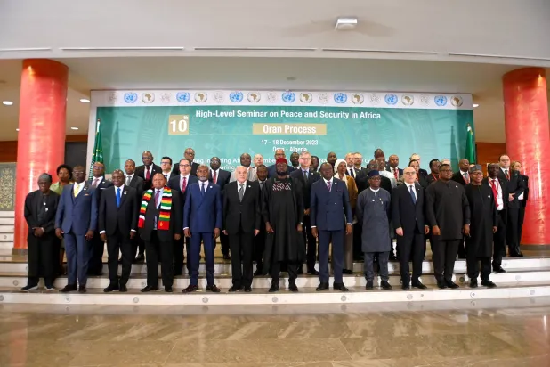 الوزراء والخبراء الأفارقة المشاركون في مؤتمر الأمن (الخارجية الجزائرية)