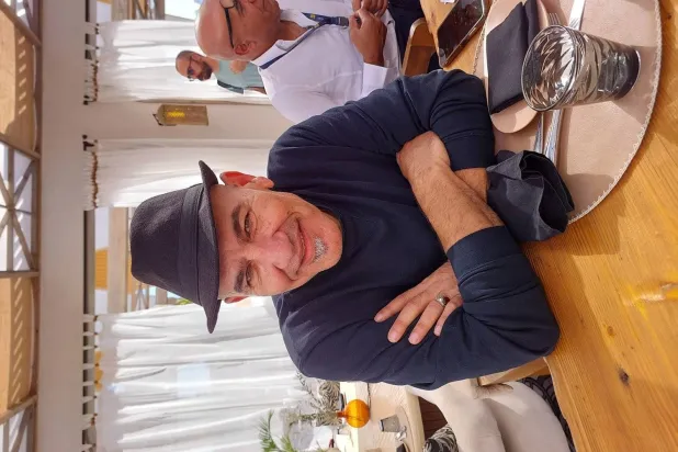 Palestinian Filmmaker Rashid Masharawi. (Asharq Al-Awsat)