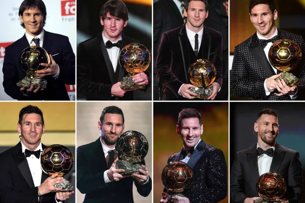 ميسي الأسطوري حصد الكرة الذهبية للمرة الثامنة في 2023 (أ.ف.ب)