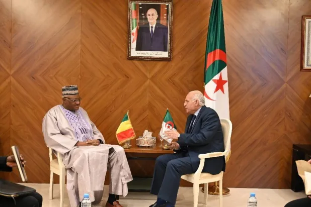 Cezayir Dışişleri Bakanı Ahmed Attaf Mali Büyükelçisi ile (Cezayir Dışişleri Bakanlığı)