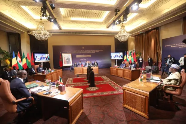 جانب من الاجتماع الوزاري للتنسيق بشأن المبادرة الدولية لتسهيل ولوج دول الساحل إلى المحيط الأطلسي (الشرق الأوسط)