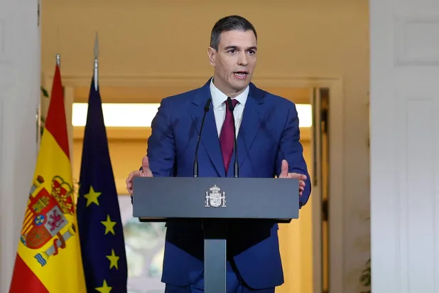 رئيس الوزراء الإسباني بيدرو سانتشيث (أ.ف.ب)