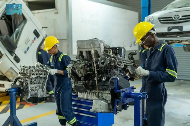 جانب من أحد المعاهد المتخصصة في القطاع الصناعي بالسعودية (الشرق الأوسط)