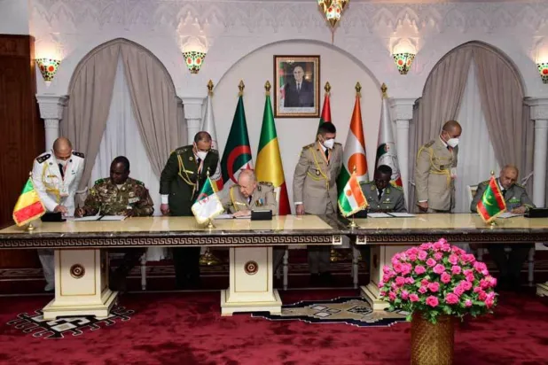 Cezayir'in Sahel'deki dış müdahaleyi önleyeceğine güvendiği Ortak Harekat Kurmayı Komitesi / Fotoğraf: Cezayir Savunma Bakanlığı

