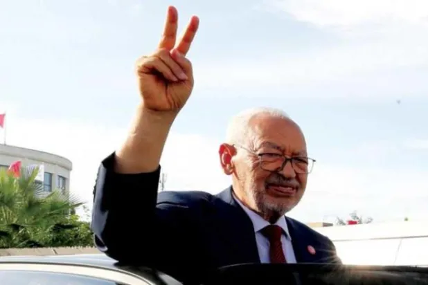 Nahda Hareketi lideri Raşid el-Gannuşi. (EPA)