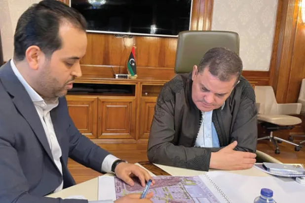 الدبيبة يتابع مشاريع في مطار طرابلس (حكومة الوحدة المؤقتة)