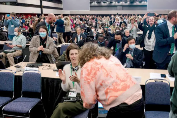 جانب من جلسات مؤتمر «كوب 15» في مونتريال الشهر الماضي (أ.ف.ب)