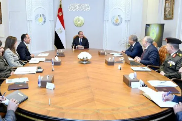 الرئيس المصري عبد الفتاح السيسي يرأس اجتماعاً (الثلاثاء) في القاهرة (الرئاسة المصرية)