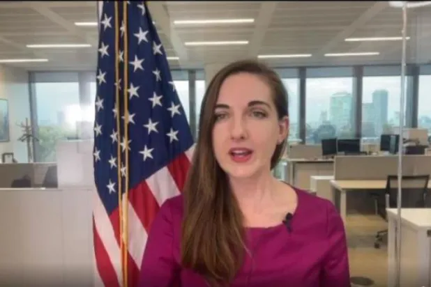 إليزابيث ستيكني المتحدّثة الإقليمية باسم وزارة الخارجية الأميركية (الشرق الأوسط)