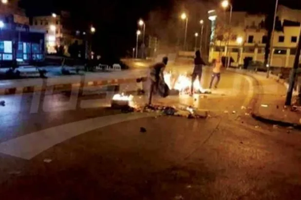 Bizerte kenti protestolara sahne oldu. (Şarku’l Avsat)