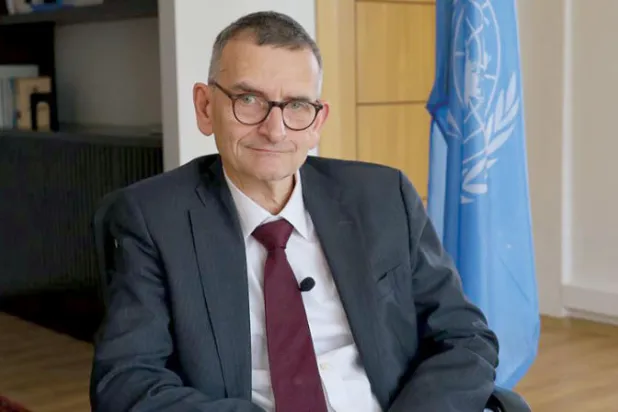 فولكر بيرتس ممثل الأمين العام للأمم المتحدة في السودان رئيس «يونيتامس» (حسابه على تويتر)