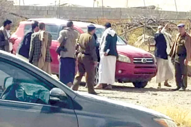 مسلحون حوثيون يستولون على أراضٍ في مديرية همدان شمال صنعاء (تويتر)