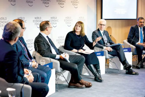 من جلسة حول الأمن السيبراني في دافوس (المنتدى الاقتصادي العالمي)