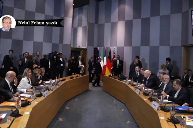 Nükleer anlaşmayı canlandırmaya yönelik başlatılan, ancak daha sonra dondurulan müzakerelerden bir kare (AFP)