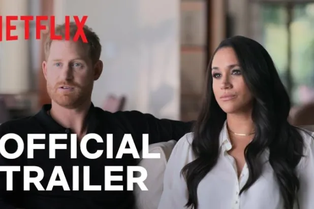 لقطة من العرض الترويجي لسلسلة «هاري وميغان» عبر «نتفليكس» (يوتيوب)
