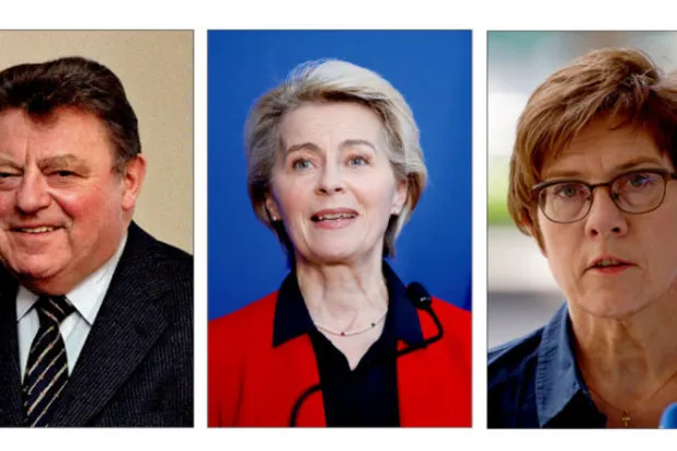 كرامب كارنباور (د.ب.أ)   -   فون دير لاين (رويترز)    -   فرانز جوزيف شتراوس (أرشيفية)