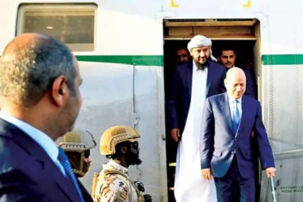 Yemen Başkanlık Konseyi Başkanı Alimi, geçtiğimiz Cumartesi günü Aden'e döndü (SABA)