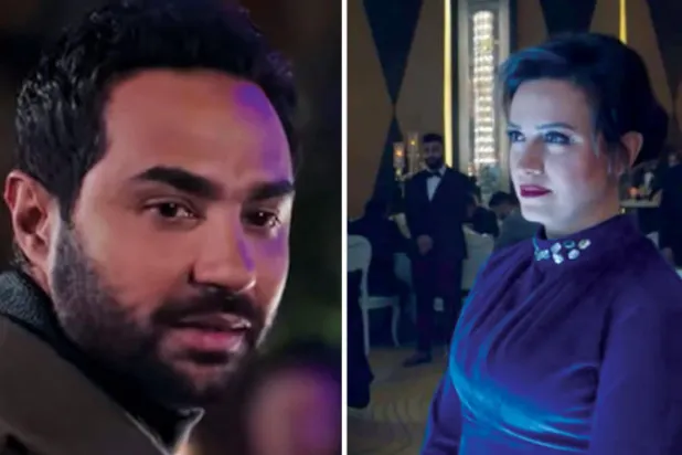 ريهام عبد الغفور في «أزمة منتصف العمر»   -   كريم فهمي في لقطة من العمل