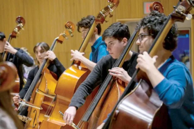 New York Youth Symphony / New York Gençlik Senfoni Orkestrası, New York'ta bir prova sırasında (AFP)