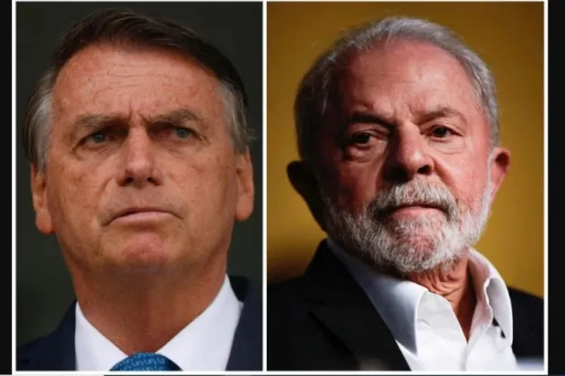 الرئيس البرازيلي لويس إيناسيو لولا دا سيلفا (يمين) وسلفه جايير بولسونارو (رويترز)