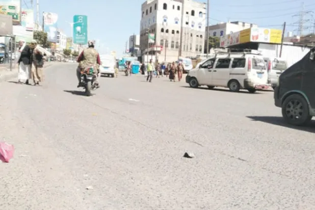 جانب من أحد الشوارع في مدينة إب (الشرق الأوسط)