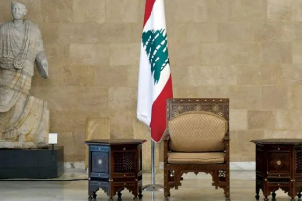 The seat of the Lebanese presidency that became vacant in November after parties failed to agree on a successor to Michel Aoun. (EPA)