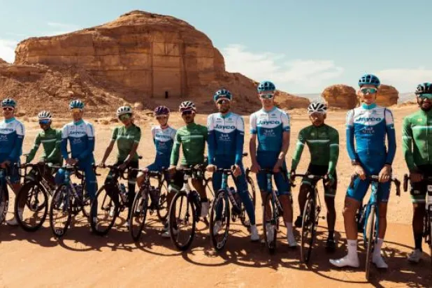 جانب من التدريبات اليومية لمنتخب السعودية للدراجات في العلا (الاتحاد السعودي للدراجات)