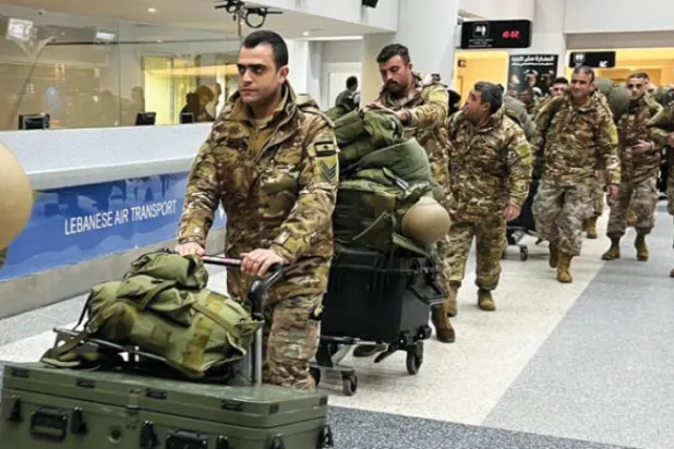 Lebanese soldiers leave for Türkiye to help in rescue missions(AP)